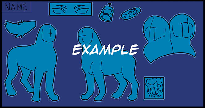 Feral ref sheet example Feral ref sheet example