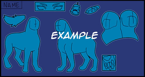 Feral ref sheet example Feral ref sheet example