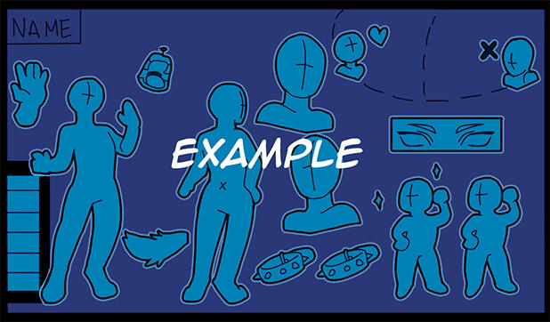 Detailed ref sheet example